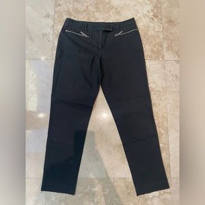 Michael Kors High Rise Straight Leg Black Pant